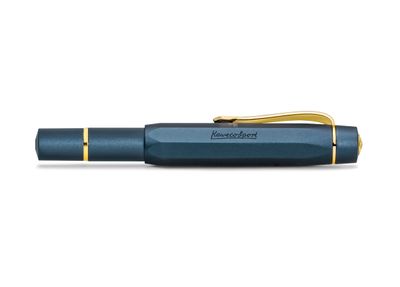 Kaweco AL Sport Piston Fountain Pen in Navy &amp; Gold (Solo)