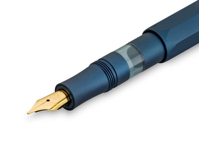 Kaweco AL Sport Navy &amp; Gold Piston Fountain Pen (Solo)