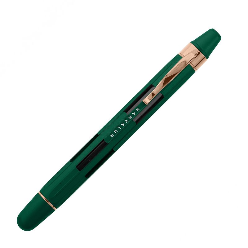 Nahvalur Eclipse Retractable Fountain Pen in Emerald