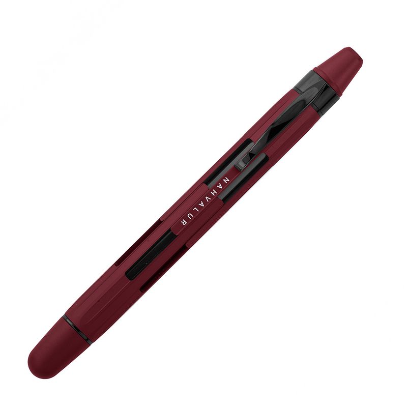 Nahvalur Eclipse Retractable Fountain Pen in Ruby