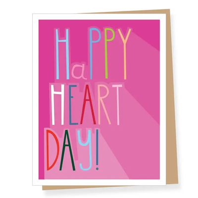 Happy Heart Day Valentine's Day Card