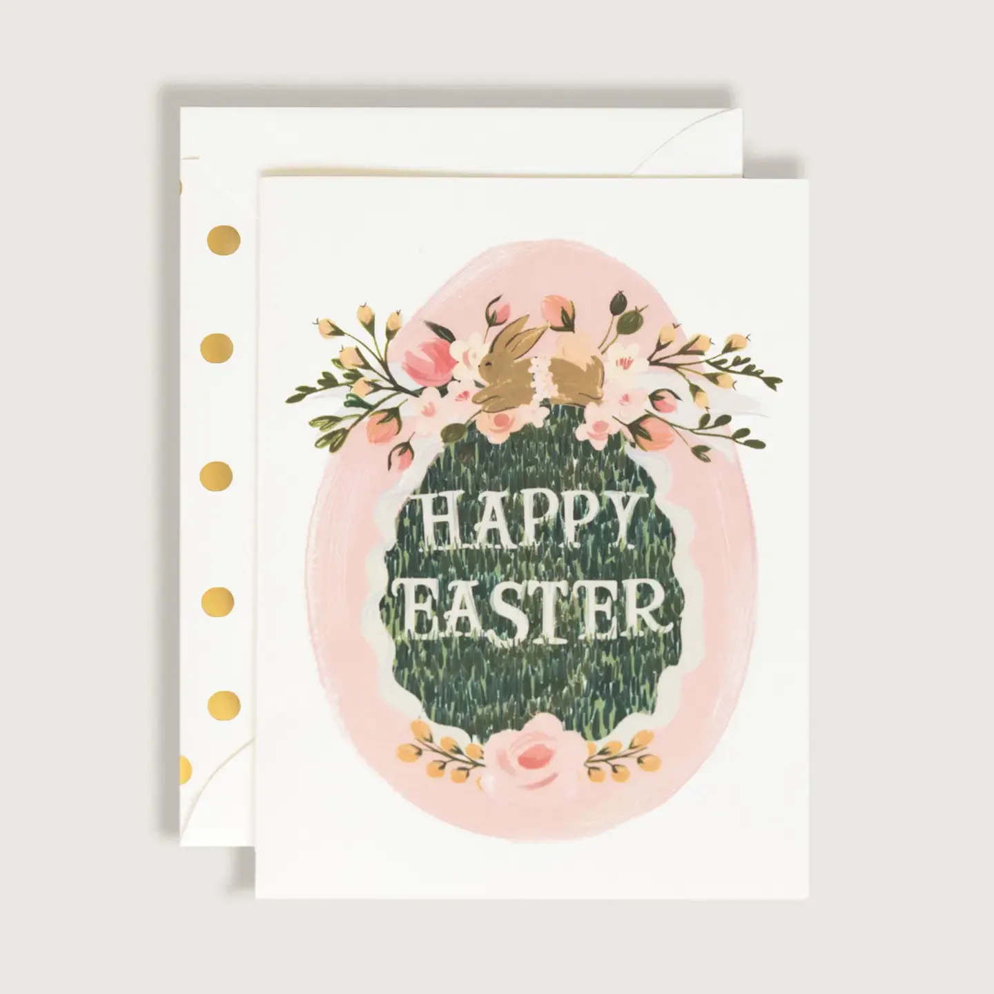 Happy Easter Floral Egg Card