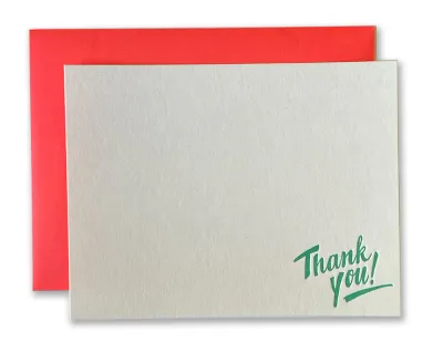 Thank You! Letterpress Boxed Notes