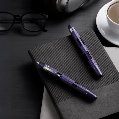 Nahvalur Eclipse Fountain Pen in Hepatizon Silver