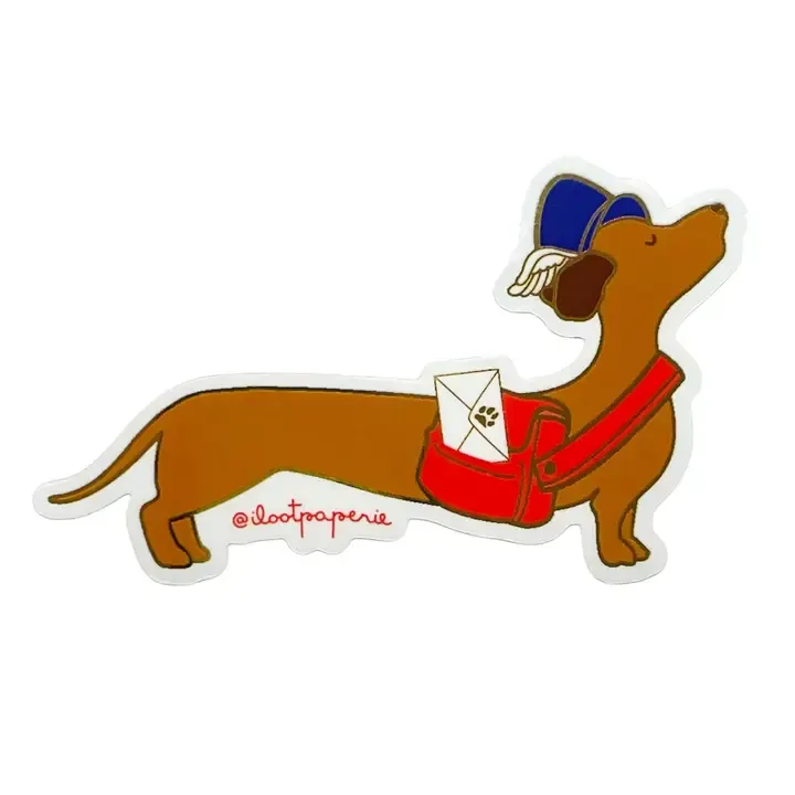 Doxi Mail Delivery Pup Sticker
