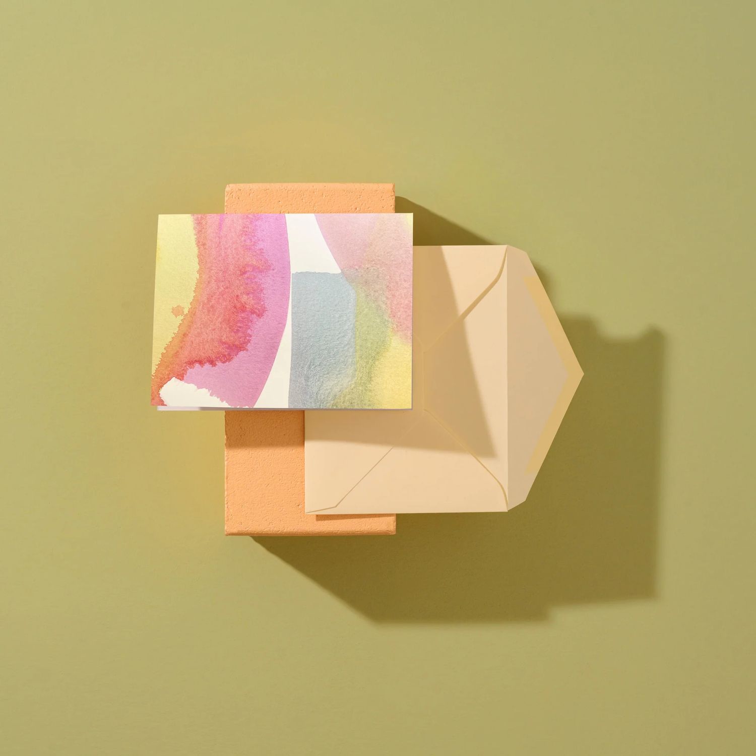 Chroma Hand-Painted Stationery Set (box of 6)