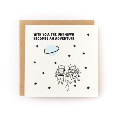 Astronaut Love Card