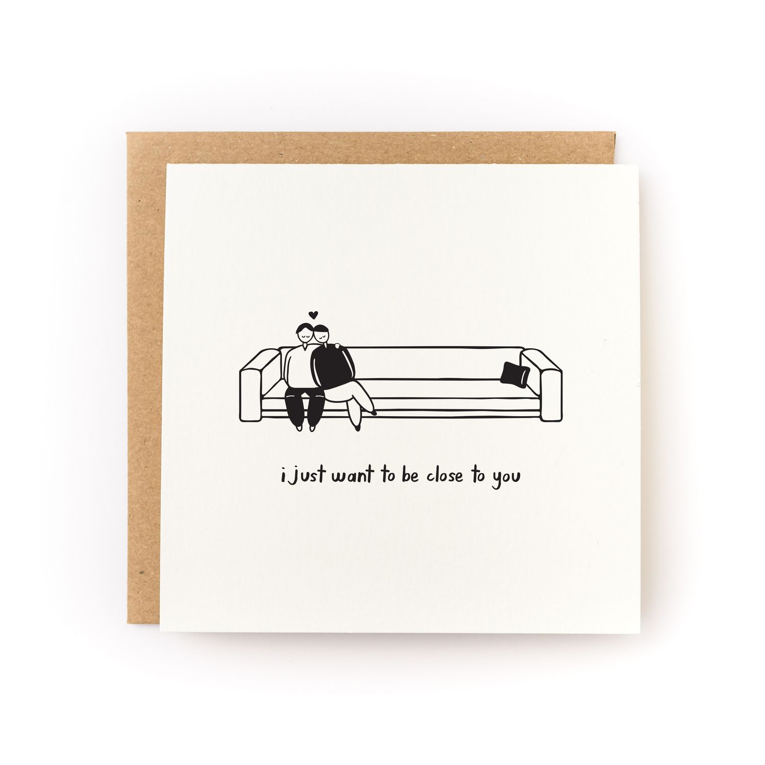 Close To You Letterpress Card