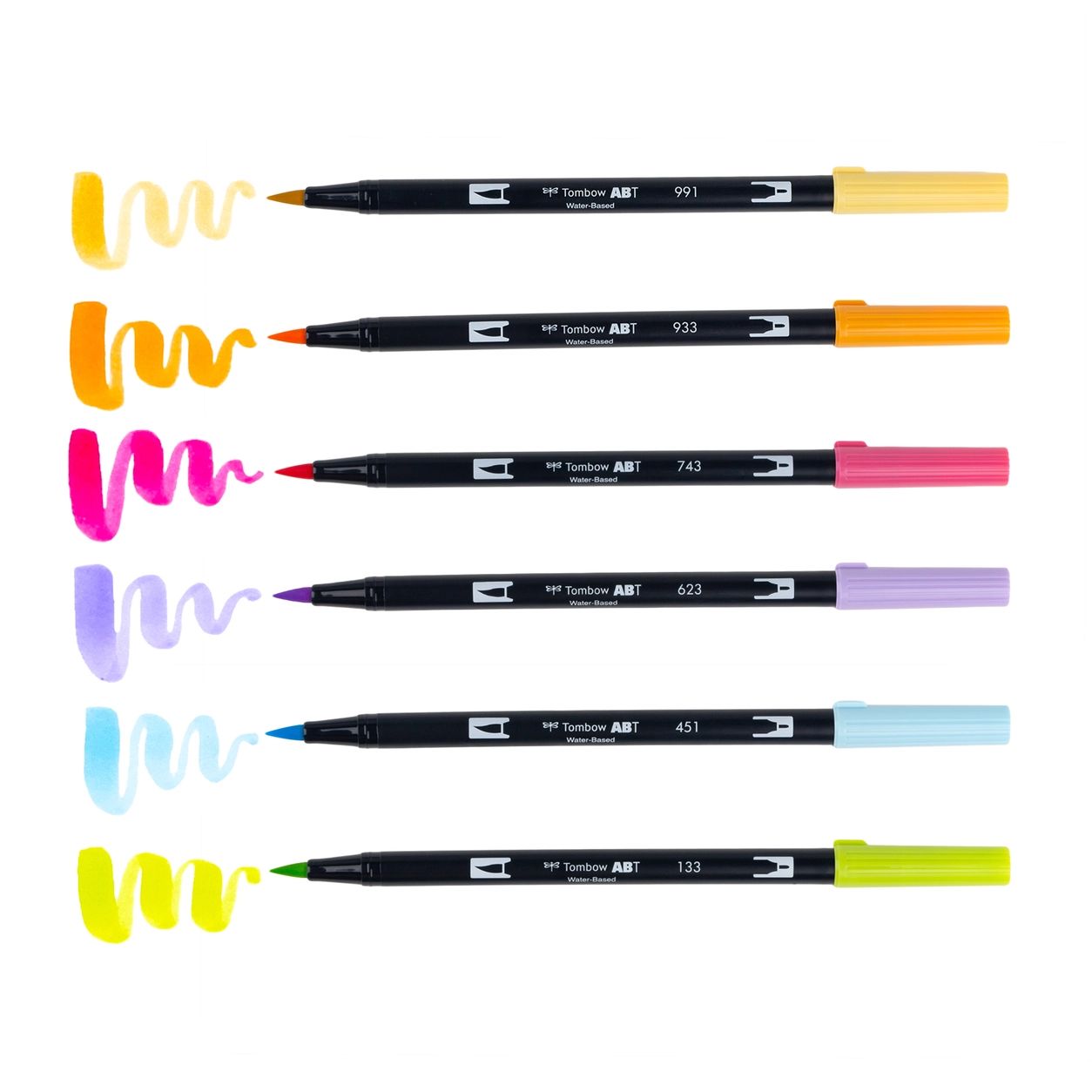 Dual Brush Pen Art Markers - Yay Sorbet (pack of 6)