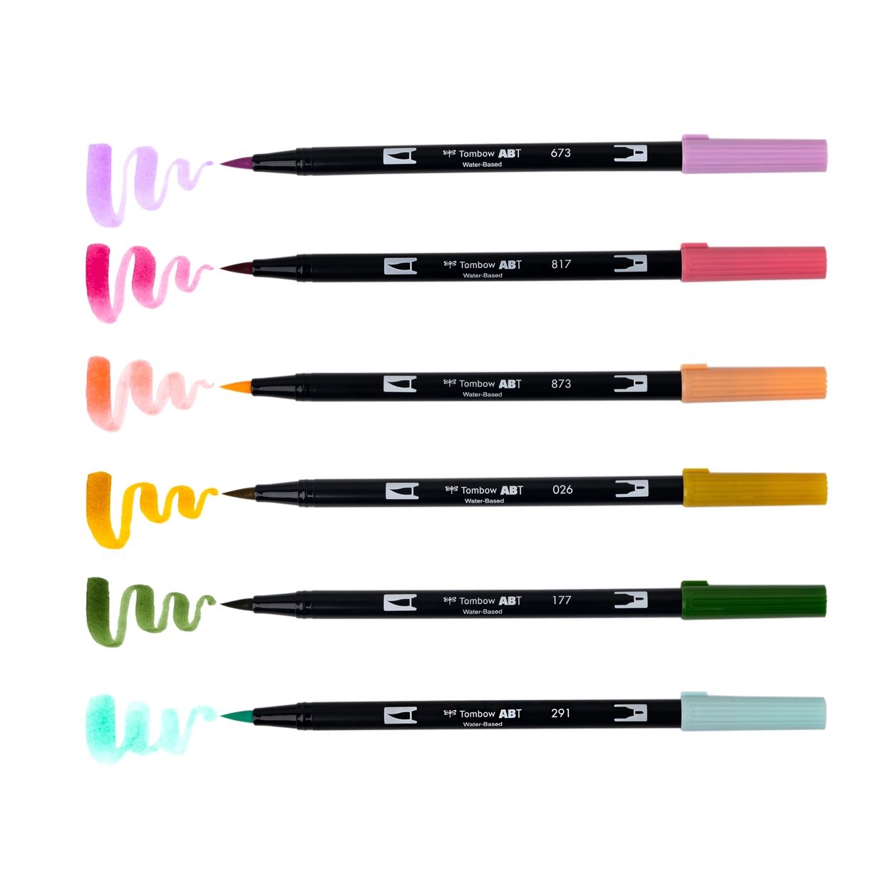 Dual Brush Pen Art Markers - Teatime (pack of 6)