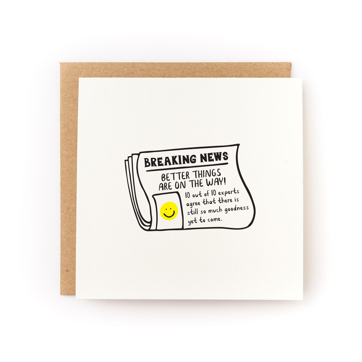 Better Things Ahead Letterpress Card