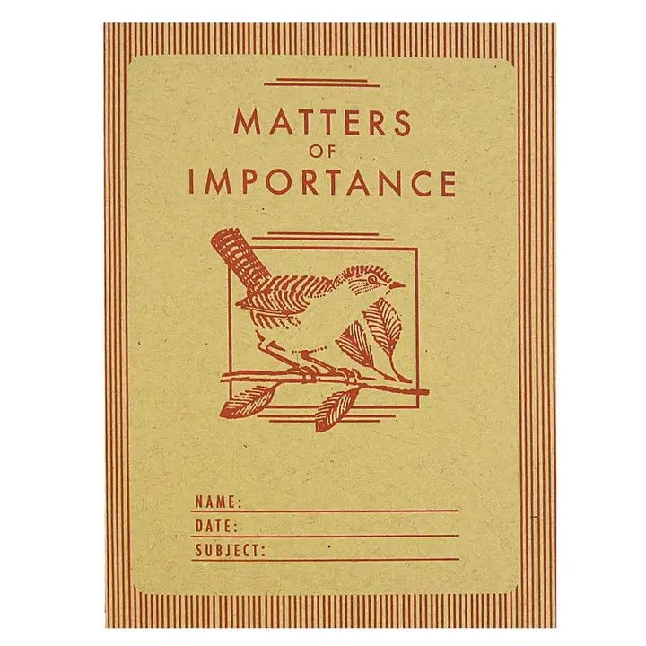 Matters of Importance Notebook