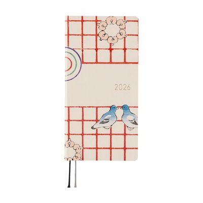 Hobonichi Weeks 2026 Unsodo Bijutsukai (Blue Pigeons) [Japanese/April Start]