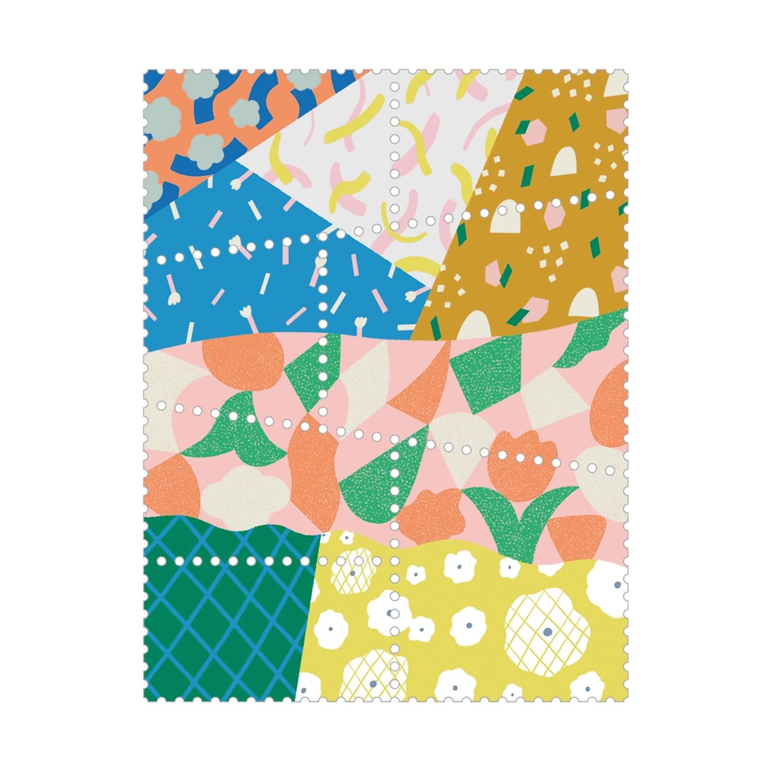 Portable Washi Tape - Stamp Style Patchwork