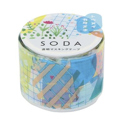 Soda Transparent Masking Tape - Collage