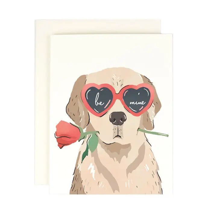 Be Mine Heart Eye Pup Cards (box of 8)