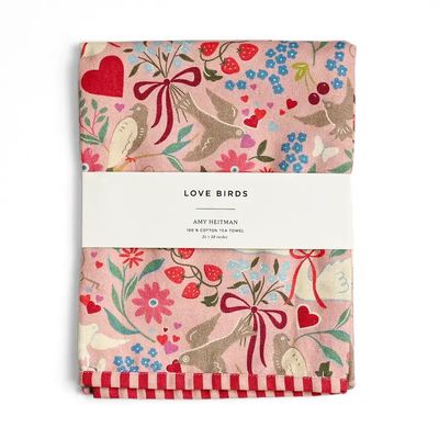 Love Birds Tea Towel