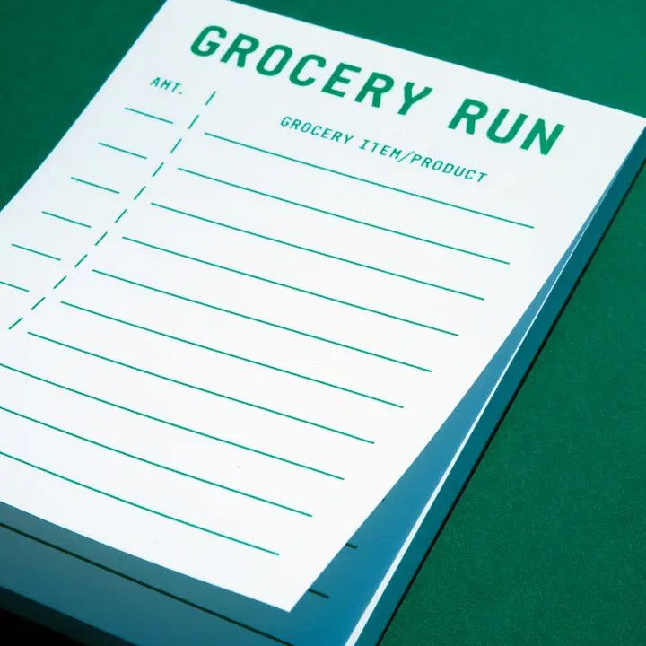Grocery Run Small Notepad