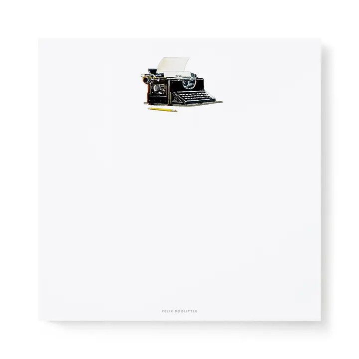 Vintage Typewriter Notepad