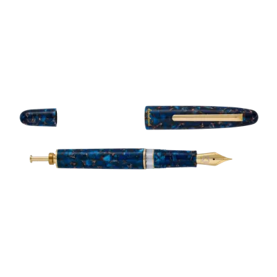 Esterbrook Nouveau Blue &amp; Gold Trim Estie Fountain Pen