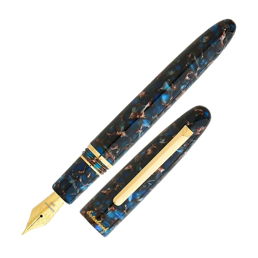 Esterbrook Nouveau Blue &amp; Gold Trim Estie Fountain Pen
