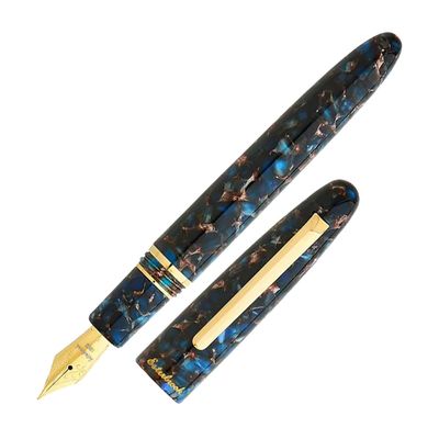 Esterbrook Nouveau Blue &amp; Gold Trim Estie Fountain Pen