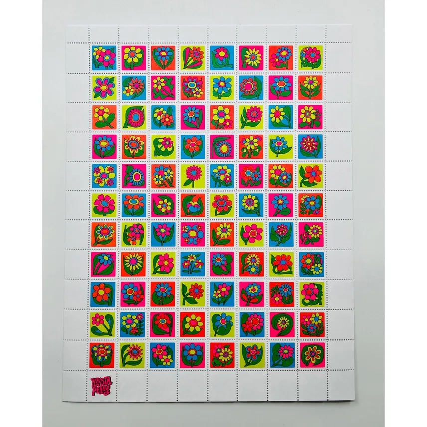 Flowers by Krista Perry Lick &amp; Stick Stamps