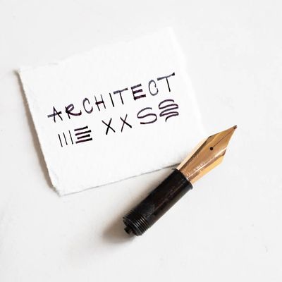 Tom's Studio Fountain Pen Nib - Architect Nib BB (Double Broad)