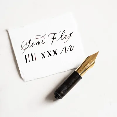 Tom's Studio Fountain Pen Nib - Extra Fine Semi-Flex (Gold)