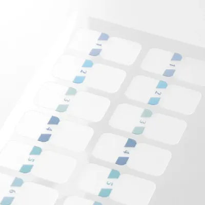 Index Labels Chiratto Numbers Blue
