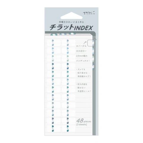 Index Labels Chiratto Numbers Blue