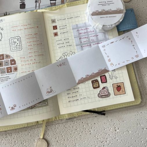 Baking Sheet Perforated Sticky Note Roll