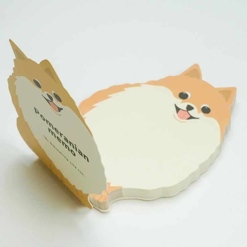 Pomeranian Die Cut Memo Pad