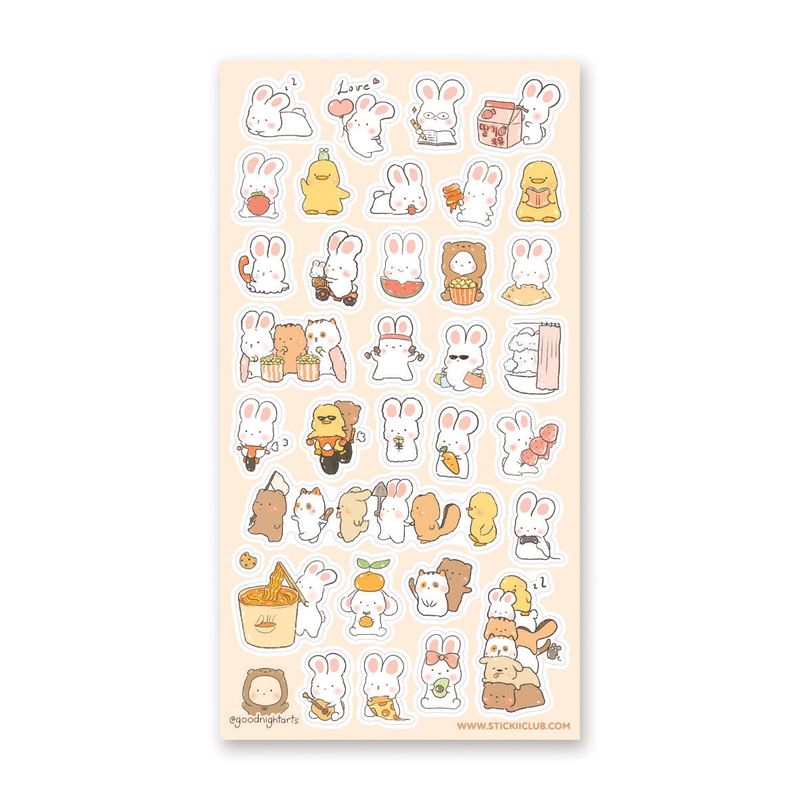 Little Bunny Life Sticker Sheet