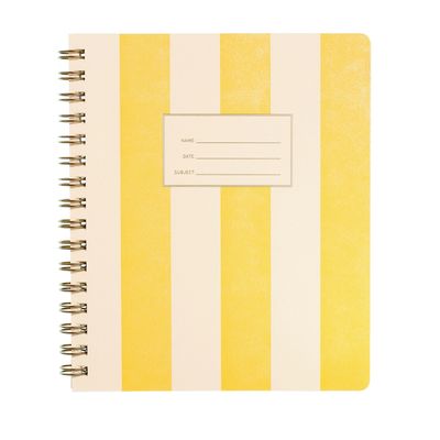 Standard Notebook - Yellow Stripe