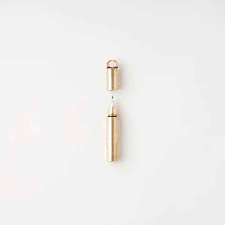 Tom's Studio The Field Mouse Refillable Travel Pen - Brass