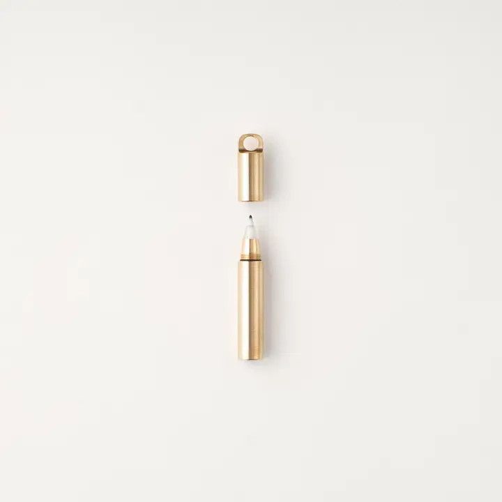 Tom's Studio The Field Mouse Refillable Travel Pen - Brass