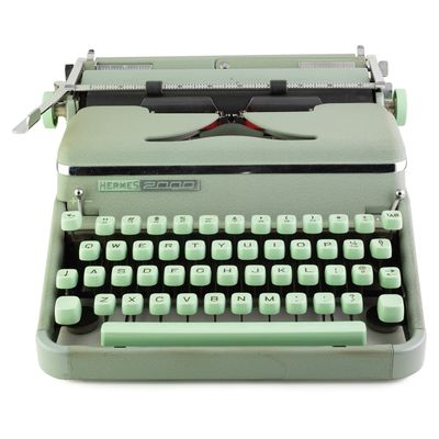 Hermes 2000 Seafoam Vintage Typewriter