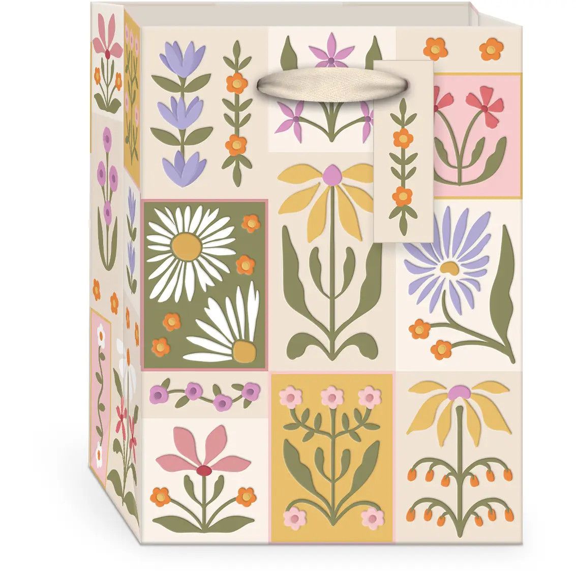 Flower Market Grid Gift Bag