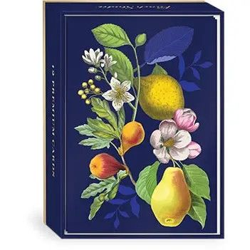Vintage Floral Fruit Notecards (box of 12)
