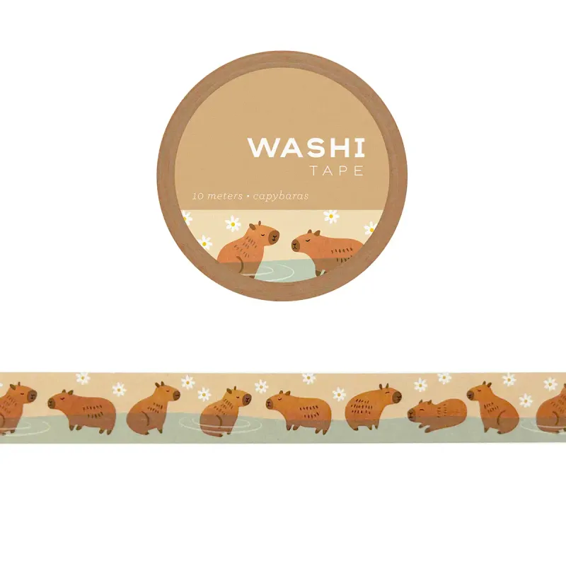 Capybaras Washi Tape