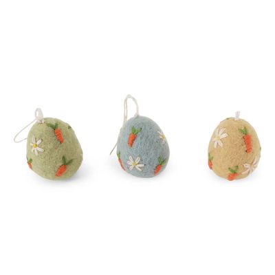 Felt Easter Egg with Carrots