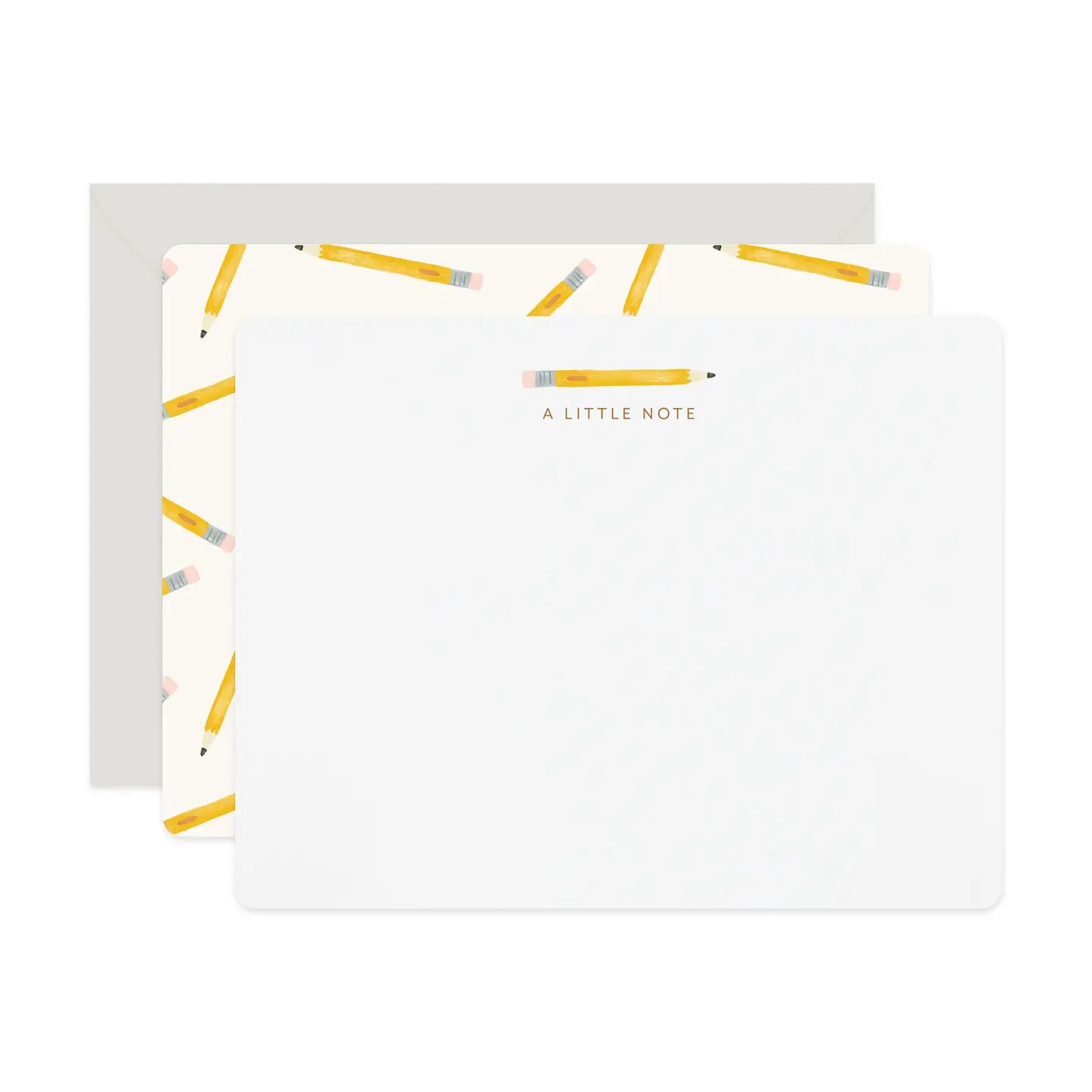 Pencil Flat Notes (box of 6)