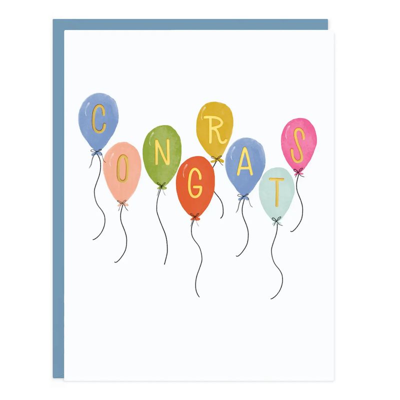Congrats Balloons Card