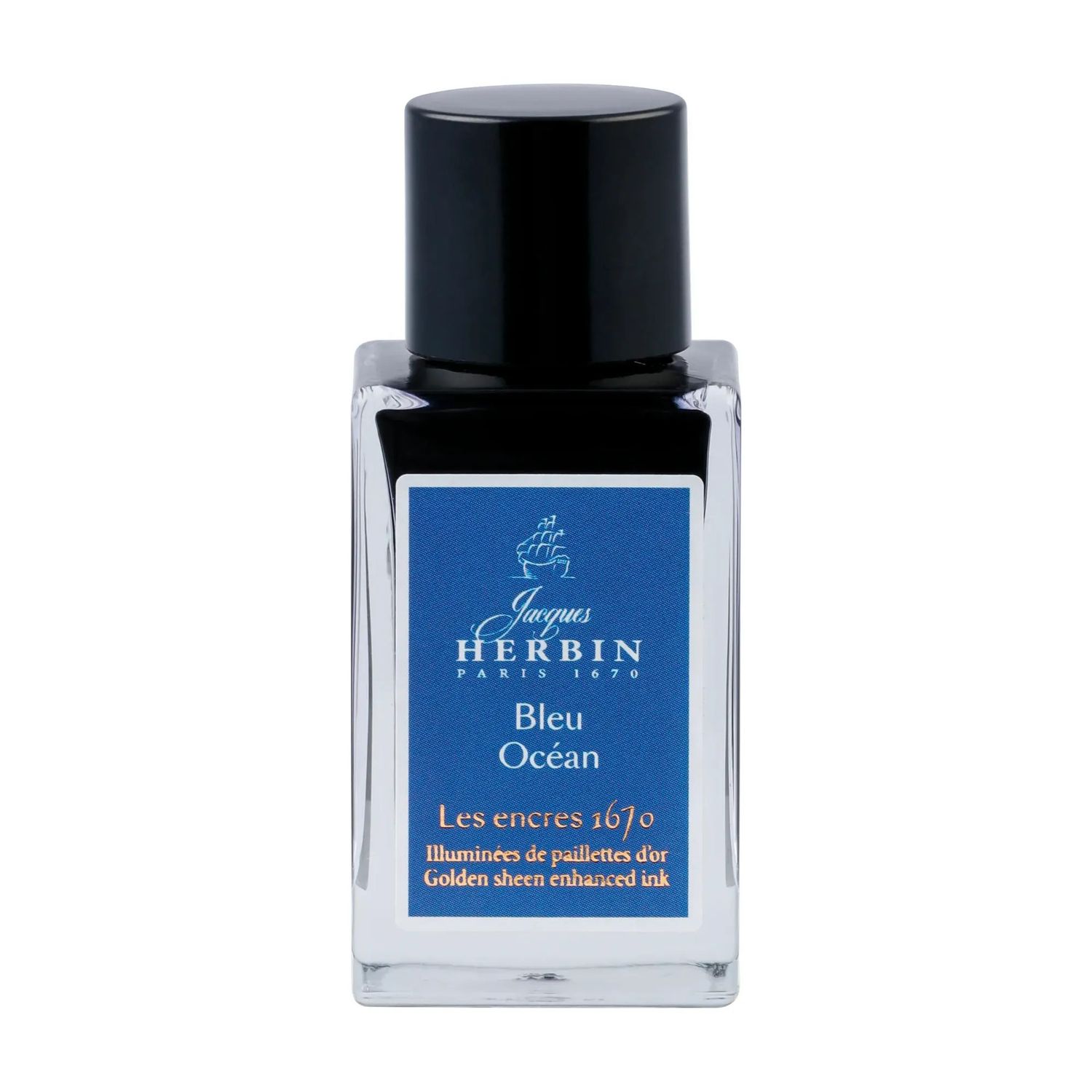 J. Herbin 1670 Bleu Ocean Bottled Ink (15 ml)