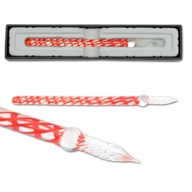 J. Herbin Straight Glass Pen - Rouge Caroubier