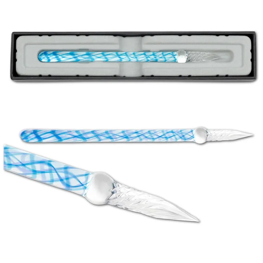 J. Herbin Straight Glass Pen - Bleu Calanque