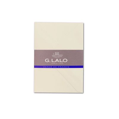 G. Lalo Gummed 4x8" Envelopes - Ivory (pack of 25)