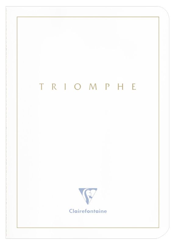 Clairefontaine Triomphe A5 White Notebook - Ivory Paper (Lined)