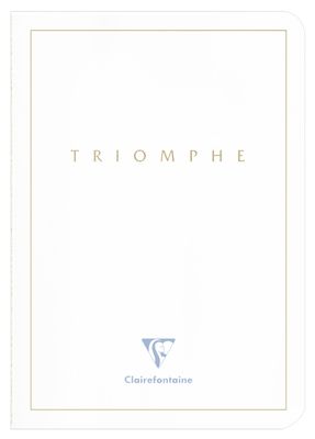 Clairefontaine Triomphe A5 White Notebook - Ivory Paper (Lined)